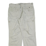 NEIGHBORHOOD Womens Cotton Blend Beige Regular Straight Trousers W34 L34 Casual