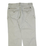 NEIGHBORHOOD Womens Cotton Blend Beige Regular Straight Trousers W34 L34 Casual