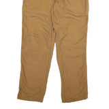 CARHARTT Mens Cotton Blend Beige Regular Fit Straight Leg Trousers W36 L32