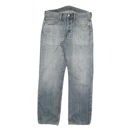 LEVI'S 501 Mens Regular Fit Straight Denim Light W32 L30 Classic Button Fly
