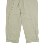 VALENTINO Mens Wool Blend Relaxed Beige Trousers W30 L27 Formal Classic Zip