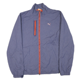PUMA Mens Blue Zip Jacket M Polyester Blend Lightweight Sports Casual