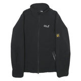 JACK WOLFSKIN Womens Black Softshell Jacket M Polyester Blend Zip Outdoor Layer