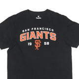 FANATICS Mens Black San Francisco Giants Graphic T-Shirt L Short Sleeve Crew
