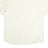 BOSS HUGO BOSS Mens White Plain Cotton Shirt M Short Sleeve Button Down