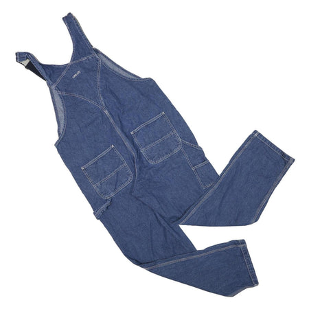 UFA Mens Blue Denim Dungarees Regular Fit Cotton Blend L W40 L31 Workwear