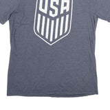NIKE Mens Blue USA Graphic T-Shirt L Short Sleeve Crew Neck Cotton