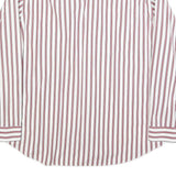 MCGREGOR Mens White & Red Stripe Classic Fit XL Shirt Cotton Blend Casual Long
