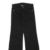 ARMANI EXCHANGE Womens Jeans Black Regular Straight Denim W25 L30 Zip Cotton