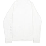 TOMMY HILFIGER Womens White Hoodie Jacket S Polyester Zippered Plain Casual