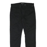 VANS Mens Black Slim Trousers W32 L30 Cotton Blend Zip Casual Skatewear