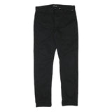 VANS Mens Black Slim Trousers W32 L30 Cotton Blend Zip Casual Skatewear