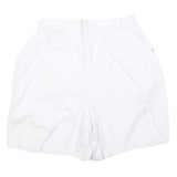 AMI Womens White Casual Cotton Blend Shorts M W30 Pocketed Zip Fly