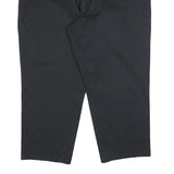 DICKIES Mens Cotton Blend Black Relaxed Straight Trousers W42 L26 Work Casual