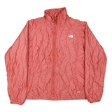 THE NORTH FACE Womens Red Slim Zip Up Polyester Blend Jacket XL Lightweight