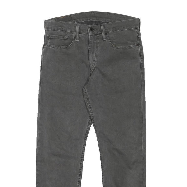 LEVI'S 502 Mens Jeans Grey Regular Straight Denim Medium W30 L26 Classic Style