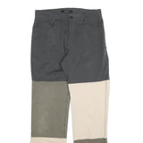 MAC Mens Cotton Blend Regular Fit Colourblock Trousers W32 L36 Stylish Patchwork