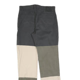 MAC Mens Cotton Blend Regular Fit Colourblock Trousers W32 L36 Stylish Patchwork