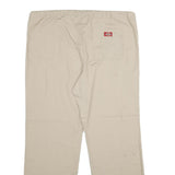 DICKIES Mens Cotton Blend Beige Regular Drawstring Trousers W40 L32 Casual