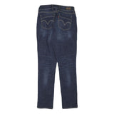 LEVI'S Womens Slim Blue Denim Jeans W26 L30 Classic Cotton Blend Zip