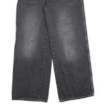 KICKERS Womens Jeans Black Relaxed Wide-Leg Denim Medium W31 L30 Stylish Casual