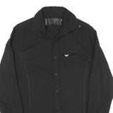 GIORGIO ARMANI Mens Black Shirt S Cotton Blend Elegant Classic Style Designer