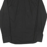 GIORGIO ARMANI Mens Black Shirt S Cotton Blend Elegant Classic Style Designer