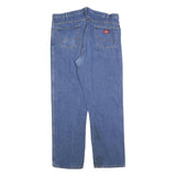 DICKIES Mens Relaxed Blue Denim Cotton Blend Jeans W40 L32 Workwear Zip Fly