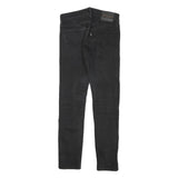 LEVI'S Line 8 Mens Jeans Black Slim Skinny Denim Raw W27 L26 Stretch Zip Fly