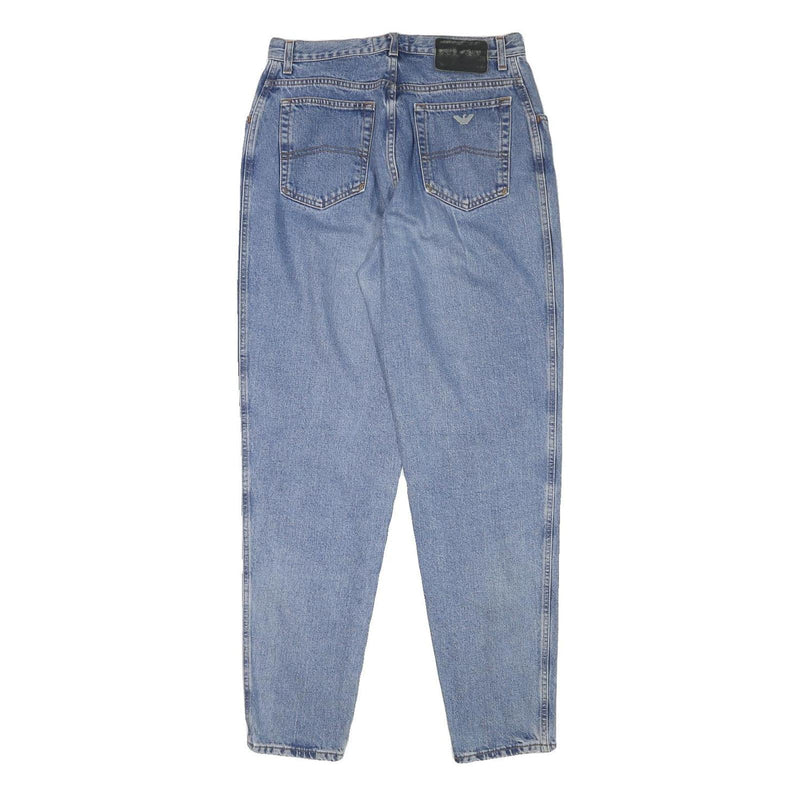 ARMANI JEANS Womens Relaxed Light Denim Jeans W28 L31 Classic Cotton Blend Zip