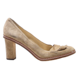 KATE SPADE Block Heels Brown Suede Womens UK 8