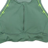 NEW BALANCE Womens Green Sports Top Sleeveless Round Neck XXS Reflective Trim