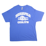 GILDAN Mens Blue Indianapolis Colts Graphic T-Shirt XL Short Sleeve Crew Neck