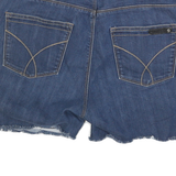 CALVIN KLEIN JEANS Womens Denim Blue Casual Shorts M W32 Raw Hem