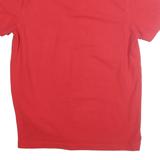 TOMMY HILFIGER Mens Red Polo Shirt Short Sleeve Slim Fit M Cotton Blend Casual