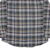 OUTDOORLIFE Mens Blue Beige Plaid Shirt L Cotton Blend Long Sleeve Casual