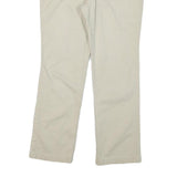 GAP Womens Cotton Blend Beige Regular Straight Trousers W31 L27 Classic Zip