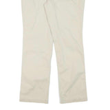 GAP Womens Cotton Blend Beige Regular Straight Trousers W31 L27 Classic Zip