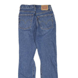 LEVI'S 501 Womens Regular Fit Straight Denim Stone Wash Jeans W24 L30 Distressed