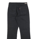 LEVI'S 505 Womens Black Regular Straight Denim Medium W26 L28 Cotton Blend Zip