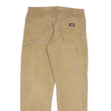 DICKIES Mens Regular Fit Beige Denim W34 L34 Workwear Zip Closure Jeans