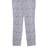 PHASE EIGHT Womens Cotton Blend Blue & White Slim Skinny Trousers W26 L27