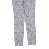 PHASE EIGHT Womens Cotton Blend Blue & White Slim Skinny Trousers W26 L27