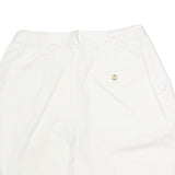 ST JOHNS BAY Womens White Casual Cotton Shorts M W30 Comfortable Lightweight