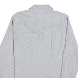 TOMMY HILFIGER Mens Grey & Pink Shirt L Slim Fit Cotton Blend Casual Shirt