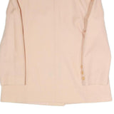 Womens Cream Double Breasted Button Polyester Blend Jacket XL Plain Elegant