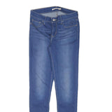 LEVI'S Womens Blue Slim Skinny Denim Jeans W27 L30 Stretch Cotton Blend Zip