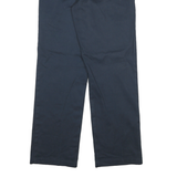DICKIES Mens Regular Navy Blue Cotton Blend Zip Trousers W28 L31 Workwear