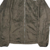THE NORTH FACE Womens Grey Fleece Jacket L Polyester Zip Outdoor Casual Warm