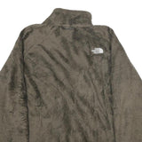 THE NORTH FACE Womens Grey Fleece Jacket L Polyester Zip Outdoor Casual Warm